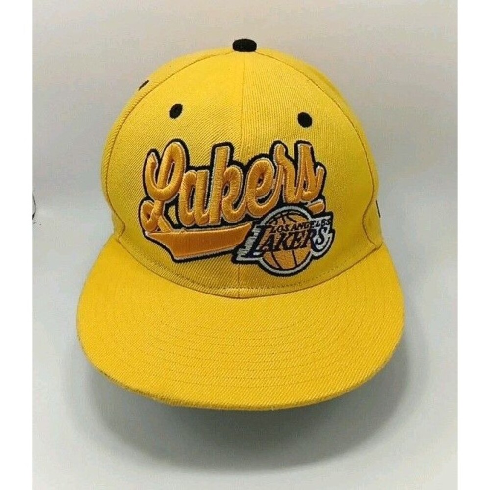 NBA Los Angeles Lakers Ultra Game Snapback Hello Yellow Hat Cap